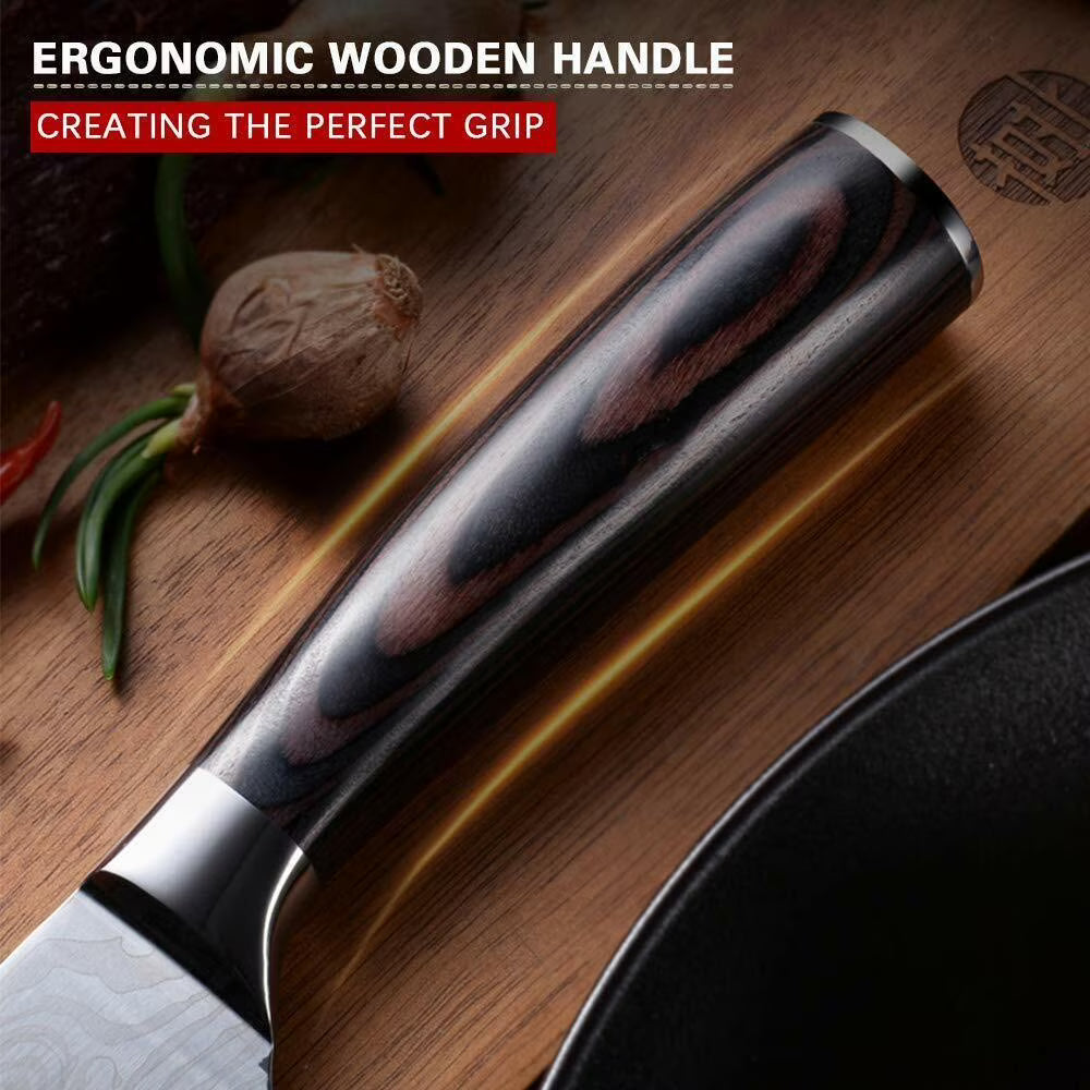 5inch Kitchen Knife Japanese Damascus Stainless Steel Pattern Chef