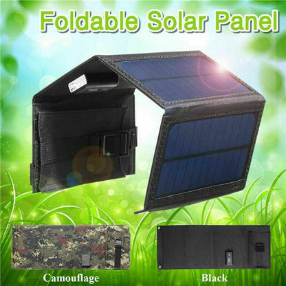 DFITO 100W 10V Solar Panel,Foldable Solar Power Backup, Off-Grid Supplies for Outdoor Camping, Emergency,Power Outage