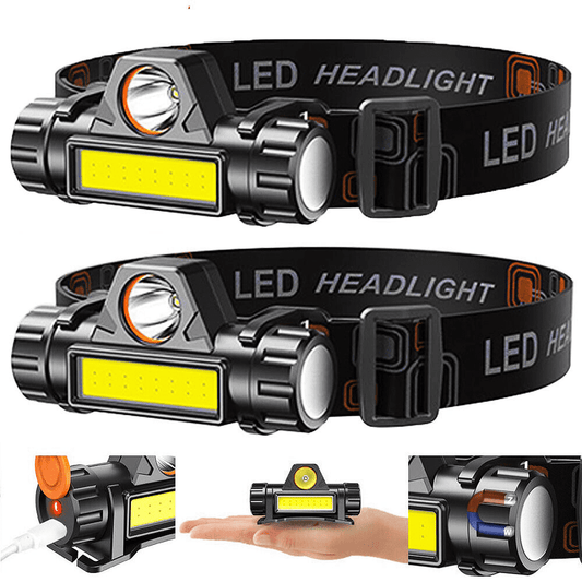 DFITO LED Headlamp Rechargeable, 1000Lumen Bright Motion Sensor Head Lamp Flashlight Waterproof Headlight,Black