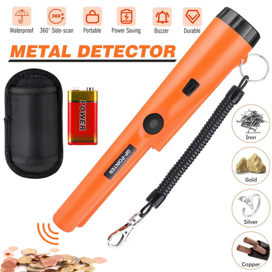 Metal Detector Pinpointer - Waterproof Handheld Pin Pointer Wand, High Accuracy Professional Handheld Search Treasure Pinpointing Finder Probe