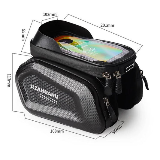 Bike Bags for Bicycles,DFITO Bike Phone Front Frame Bag with TPU Touch Screen Sun Visor Fit 7inch,Waterproof,2L Capacity
