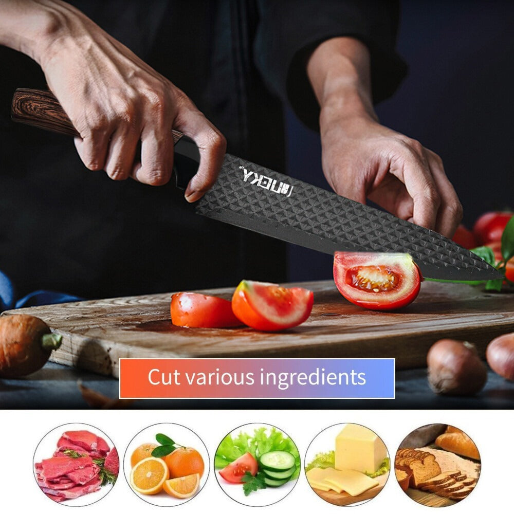 6x High Carbon Stainless Steel Chef Knife Set Ultra-Sharp Kitchen Cleaver Knives（gb）