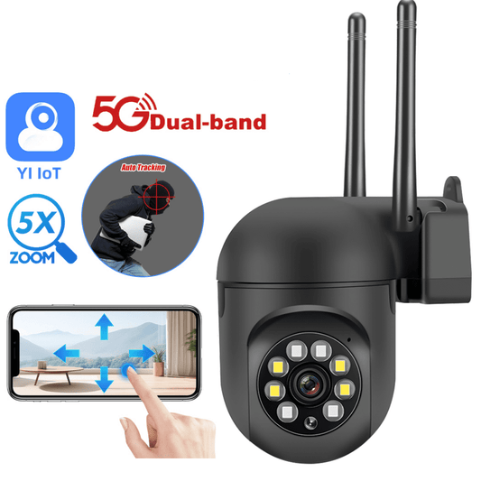 5G Wifi Surveillance Camera,DFITO Wireless Home Security Camera with Night Vision Motion Detection