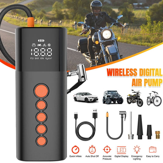 Tire Inflator Portable Air Compressor,DFITO 150 PSI Portable Air Compressor for Car Tires, Motorcycles, Balls, Bikes, Auto Shut Off Portable Air Compressor