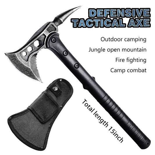 Camping Axe,DFITO Survival Hatchet with Sheath Multi Tools Kit Hatchet for Outdoor Adventure