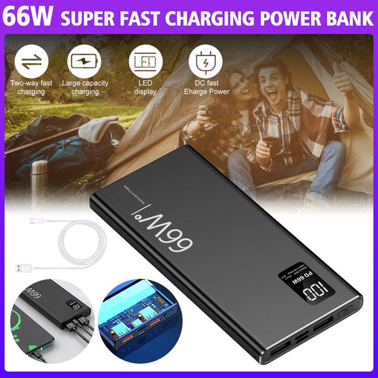 DFITO Portable Charger Power Bank 20000mAh, PD 20W and QC 4.0 Fast Charging External Battery Pack, Digital Display Phone Charger for iPhone, Android Phones, and Most Electronic Devices