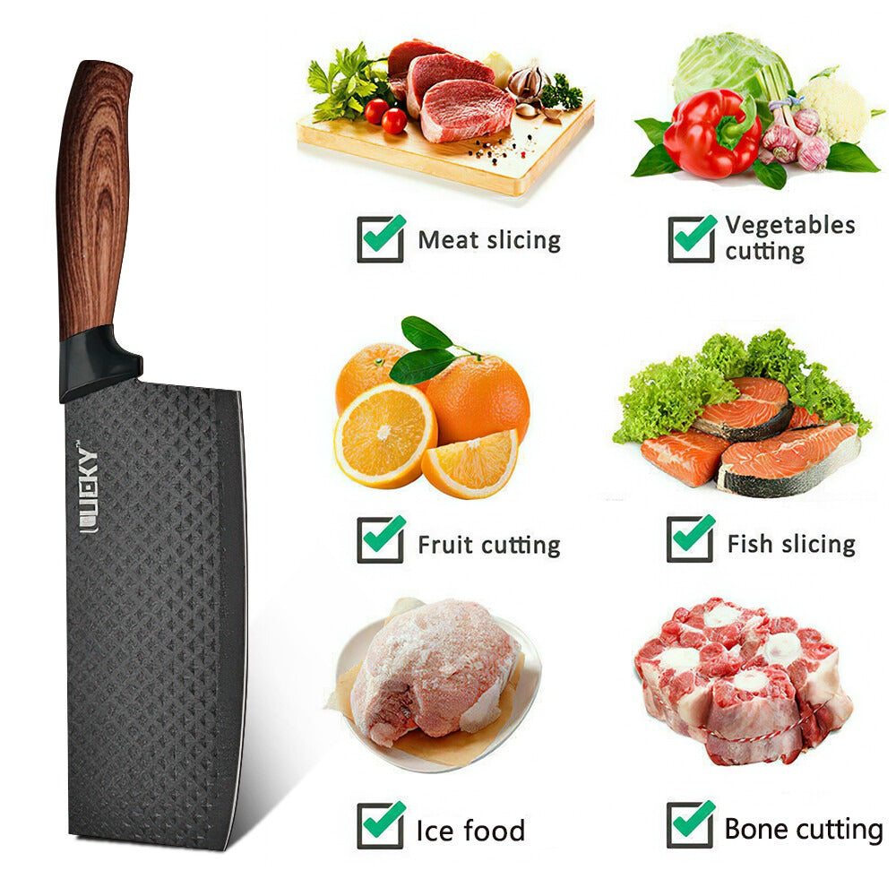 6x High Carbon Stainless Steel Chef Knife Set Ultra-Sharp Kitchen Cleaver Knives（gb）