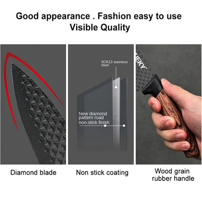 6x High Carbon Stainless Steel Chef Knife Set Ultra-Sharp Kitchen Cleaver Knives（gb）