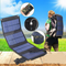 DFITO 100 Watts 10 Volts Monocrystalline Solar Panel Foldable USB Solar Panel Power Bank for Camping Hiking
