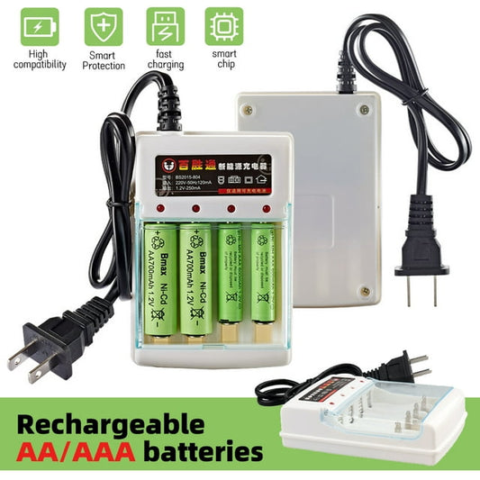 DFITO Alkaline Battery Charger for AA and AAA Nickel-Metal Hydride batteries (Ni-MH)