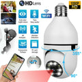 Light Bulb Camera, DFITO Home Security Camera Wireless Wi-Fi Outdoor Surveillance Camera with Light Bulb 1080 HD Motion Detection 360 Degree Wide Angle