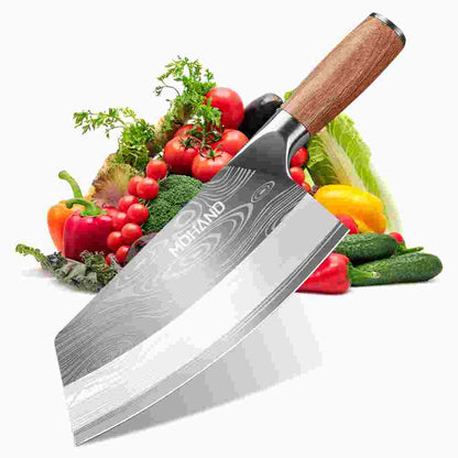 Handgemachtes Damastmesser - Geschmiedete Klinge, Hochkohlenstoffstahl, Ergonomischer Griff mit Premium-Geschenkbox