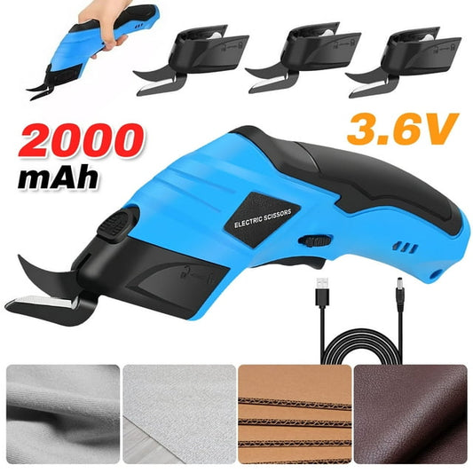 Scissors,DFITO Cordless Fabric Scissors with Replacement Cutting Blade, Box Cutter for Cardboard, Craft, Fabric, Carpet, Leather