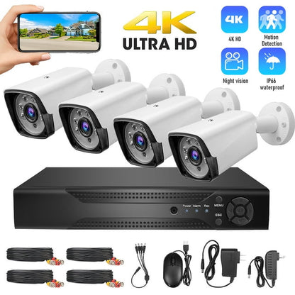 Security Camera System Wireless,DFITO 1080P 4CH Wireless Home Security Systems with 4pcs Full HD Cameras