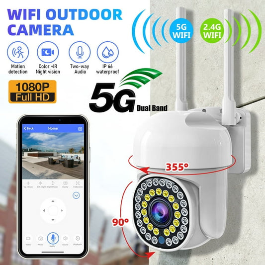 Wireless Security Camera System Outdoor Home 5G Wifi Night Vision Cam 1080P HD