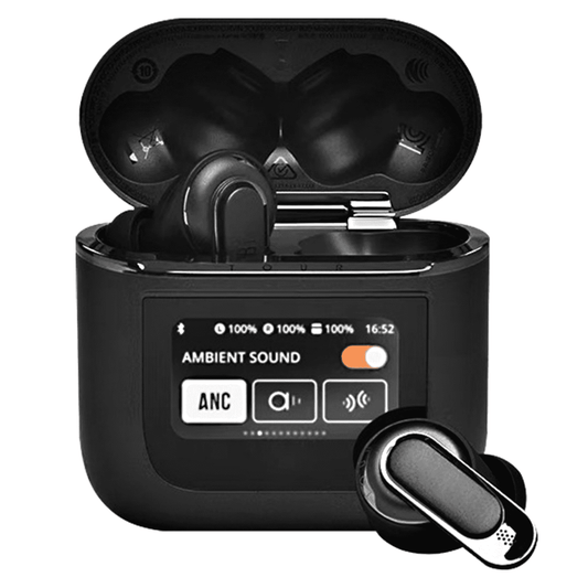 Wireless Earbuds,DFITO Bluetooth 5.3 Headphones Bass Stereo, Ear Buds with Noise Cancelling Mic LED Display, IP7 Waterproof in Ear Earphones, 36H Playtime for Laptop Pad Phones Sports Workout, Black