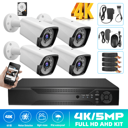 Security Camera System,DFITO 1080P 4CH Home Security Systems with 4pcs Full HD Cameras 1TB HDD