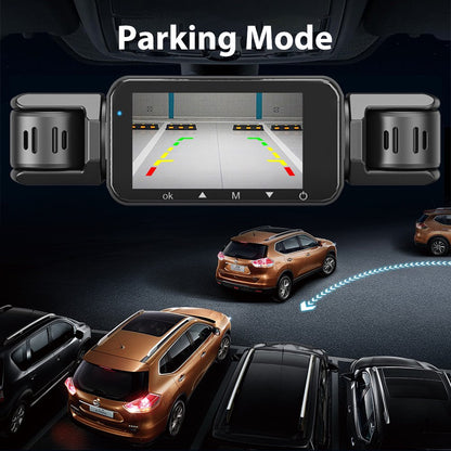 DFITO 4-Kanal-Dashcam mit 1080P-Frontkameras, Nachtsicht, HDR, G-Sensor, Loop-Aufnahme und 24-Stunden-Parkmodus