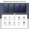 DFITO 100 Watts 10 Volts Monocrystalline Solar Panel Foldable USB Solar Panel Power Bank for Camping Hiking