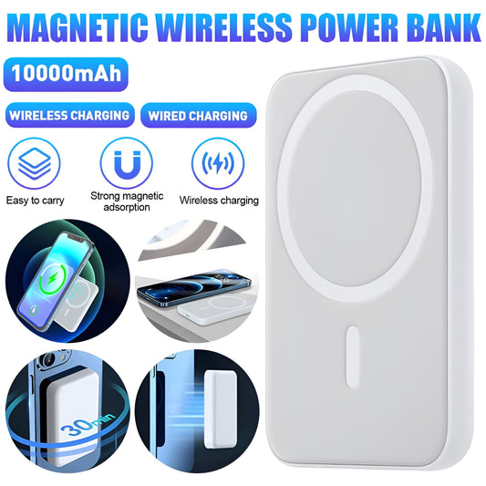 Wireless Portable Charger, DFITO 10000mAh Magnetic Power Bank,Magnetic Power Bank Wireless Charger,Safe Battery Pack for iPhone 13/12/Pro/Pro Max