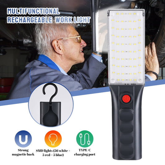 DFITO Rechargeable Work Light Lamp Magnetic Flexible Cordless Torch