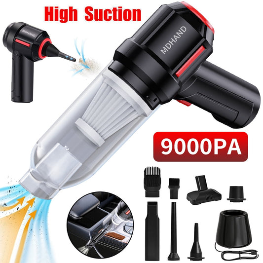 Car Cordless Handheld Vacuum Cleaner -DFITO 9000pa Dust Buster Car Vacuum, Rechargeable, Portable Mini Vacuum for Car, Home, Office