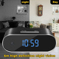 Alarm Clock Camera,DFITO Digital Alarm Clock, Wireless Night Vision Security Nanny Cam Clock Camera for Bedroom