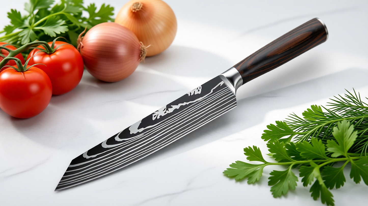 2PCS Kitchen Chef Knife Set Superior High-Carbon Stainless Steel Knives