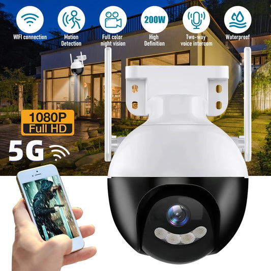 Security Camera,DFITO 5G Wi-Fi Home Security Camera System,2-Way Audio Night Vision, Waterproof