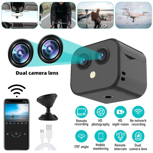 Home Security Camera Wireless WIFI DFITO Indoor Surveillance Camera with Night Vision 4K Video Recording Super Wide Angle