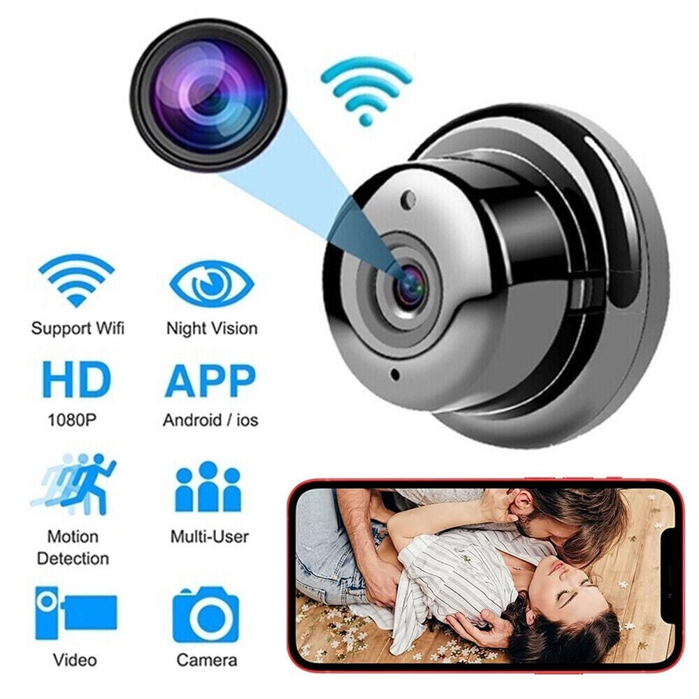 Mini Camera WiFi Wireless Camera Nanny Cam,Zengest 1080p HD Camera Home Security Camera,Night Vision Indoor/Outdoor Small Camera Dog Pet Camera for Mobile Phone Applications in Real Time,SD Slot