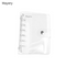 Mayery 1Pc Transparent Color Plastic Clip File FolderA4/A5/A6/A7 Notebook Loose Leaf Ring Binder Planner Agenda School Office Supplies