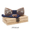 European and American Men's High-end Wooden Hollow Bow Tie Suit