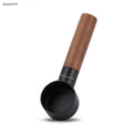 Queecoo 1Pcs Natural Wood Coffee Spoon