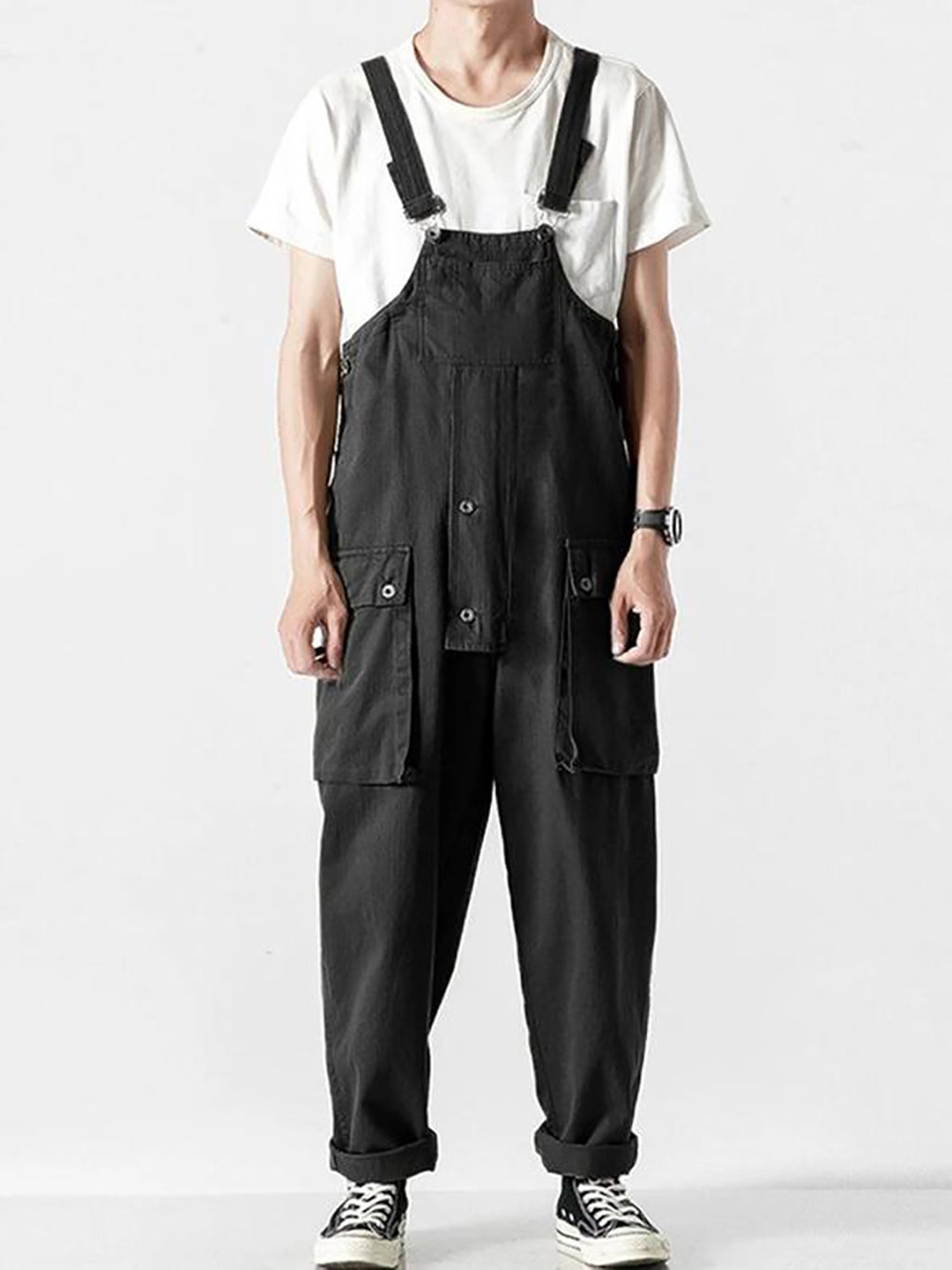 Men's Fashion High Waist Overalls