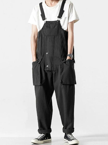 Men's Fashion High Waist Overalls