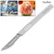 Feoflen 11pcs Set Carbon Steel Carving Metal Scalpel Blades Number 11 23 Medical Cutting Handel Scalpel Knife