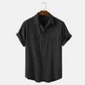 Men's 100% Cotton Double Pocket Casual Shirt