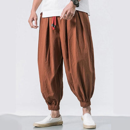 Men's Vintage Drawstring Harem Pants