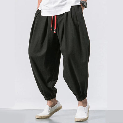 Men's Vintage Drawstring Harem Pants