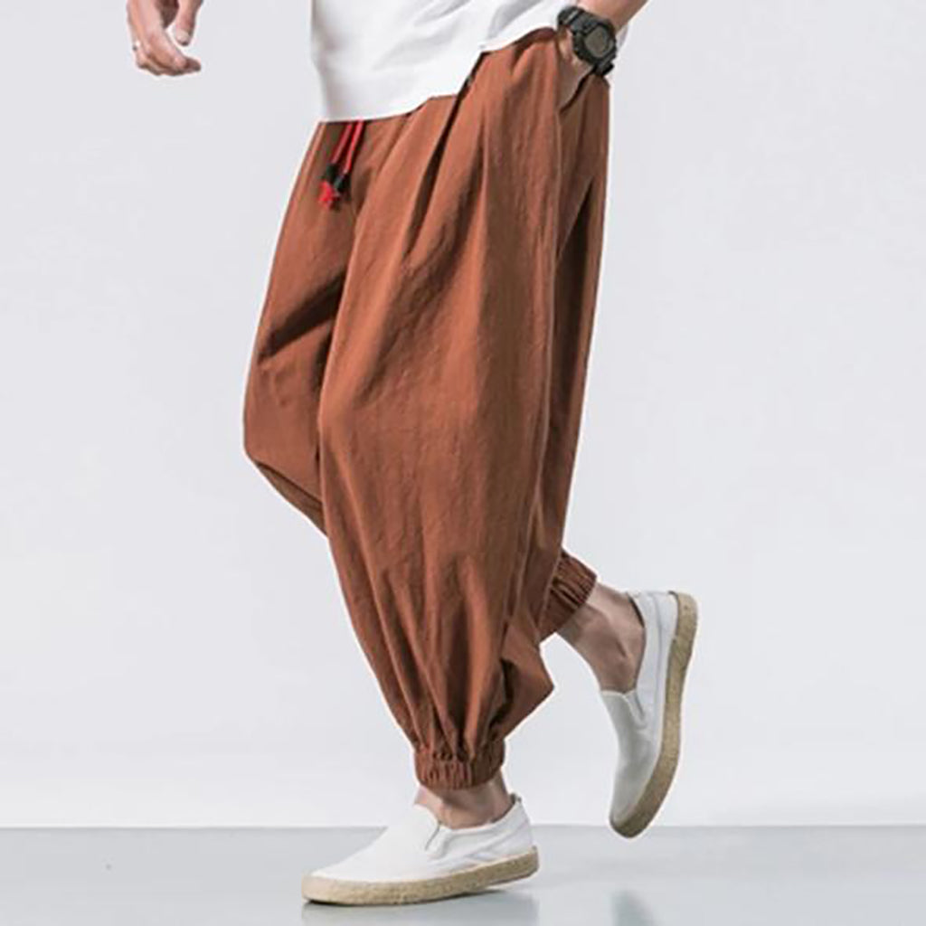 Men's Vintage Drawstring Harem Pants