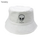 Yurainy Unisex Embroidered Alien Foldable Bucket Hat Beach Sun Hat Street Headwear Fisherman Outdoor Cap Men and Woman Hat