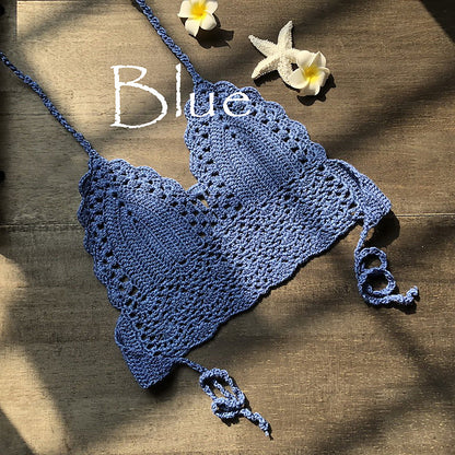 Women's Crocheted Bikini Wrap Chest