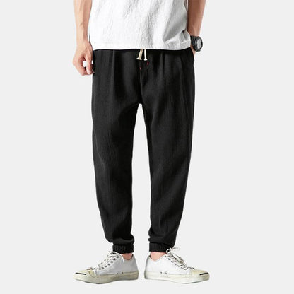 Men's Linen Drawstring Slacks