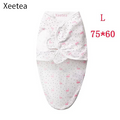 Xeetea baby sleeping bag newborn envelope cocoon wrap swaddle soft 100% cotton 0-6 months sleep blanket