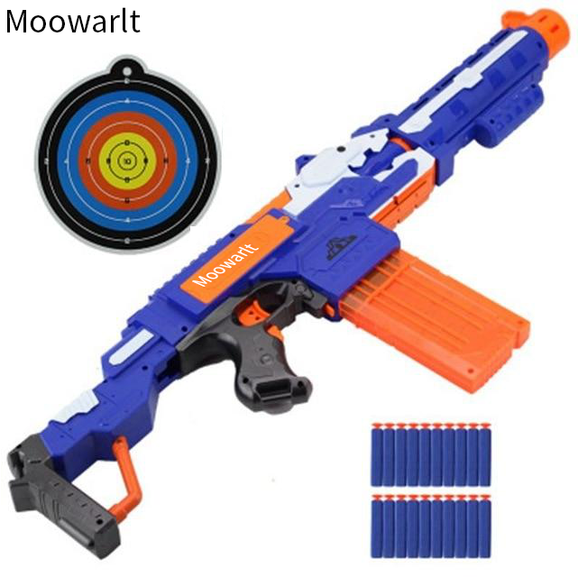 Moowarlt Nerf Gun Electric Toy Gun For Nerf Darts Soft Hole Head Bullets Darts Toy Bullets Foam Safe Sucker Bullet for Nerf Boys Toys