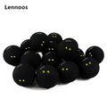 Lennoos Forfar Squash Ball Two-Yellow Dots Low Speed Sports Rubber Balls Professional Player Competition squash