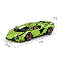 Racing Car SAI MOC Building Blocks and Engineering Toy, Adult Collectible Model Cars Set to Build
