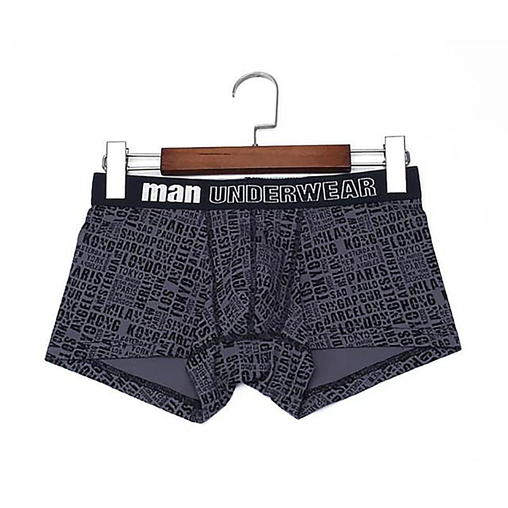 Men's Cotton Underwear With Letters