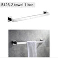Shistore Stainless Steel Bathroom Hardware Set Mirror Chrome Polished Towel Rack Toilet Paper Holder Towel Bar Hook Bathroom Accessories